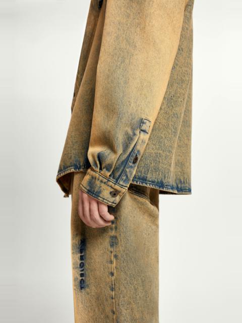 Y/Project Pinched Logo Denim Shirt