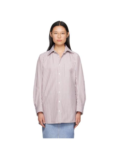 Bottega Veneta Brown Striped Shirt