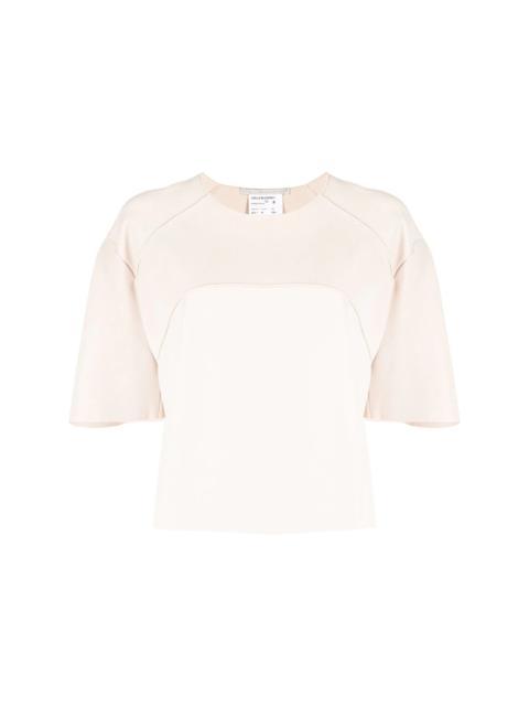 Stella McCartney piped-seam cropped blouse
