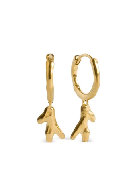 MONICA VINADER Fragments Coral Huggie earrings