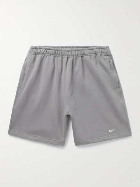 Nike Solo Swoosh Wide-Leg Cotton-Blend Jersey Shorts