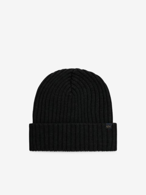 Paul & Shark ribbed-knit beanie hat