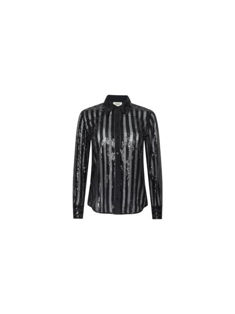 L'AGENCE Dyana Sequin Blouse