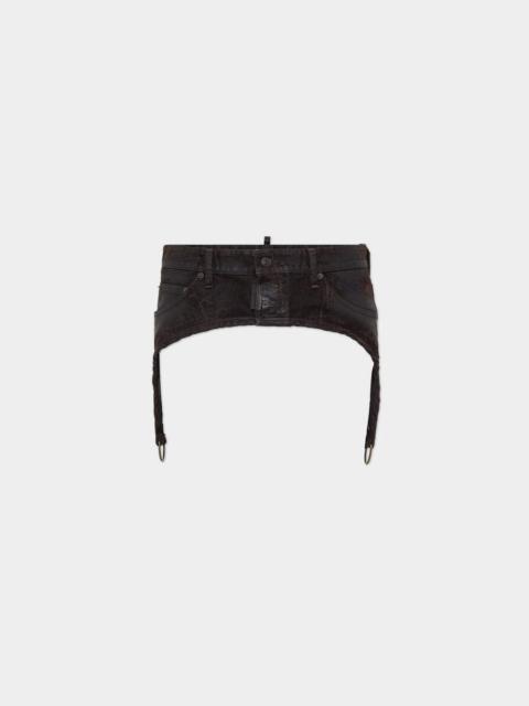 DSQUARED2 COTTON OVER DENIM SHORTS