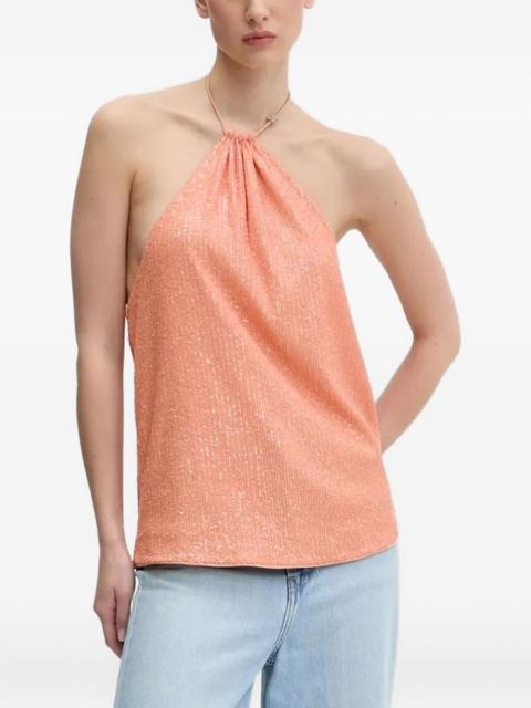 HUGO sequin-embellished top