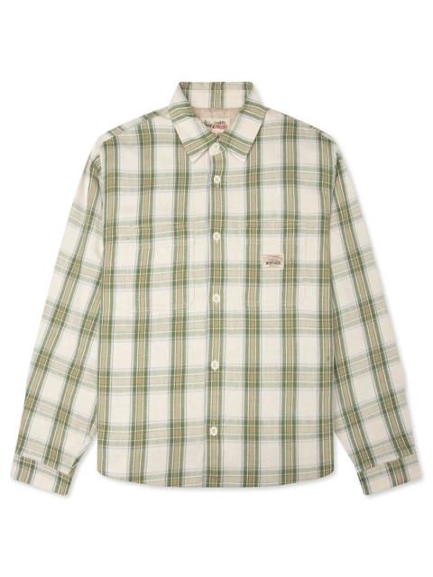 Stüssy LAU PLAID SHIRT - OFF WHITE