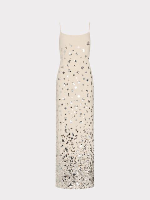 MILLY Lily Sequin Linen Dress