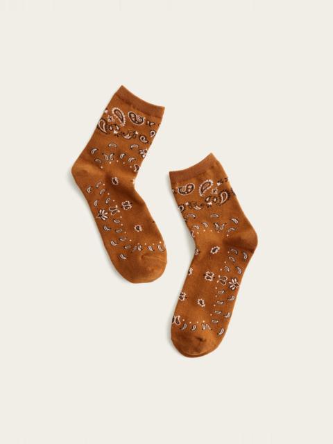 Madewell Bandana-Print Ankle Socks