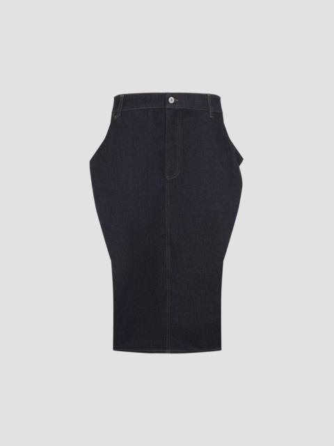 JACQUEMUS Jacquemus Denim Midi Skirt