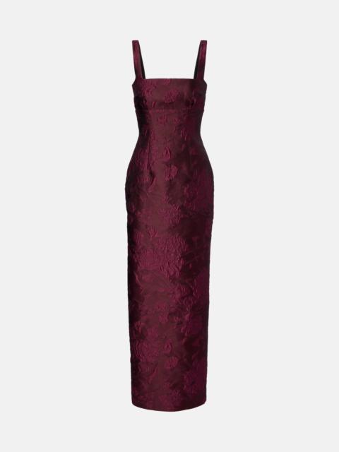 EMILIA WICKSTEAD Micheline floral cloqué gown