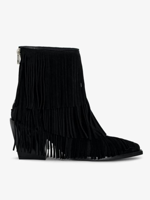 Zadig & Voltaire Cara Suede Ankle Boots