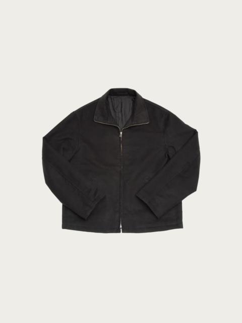 JAMES COWARD Circuit Jacket - Black Cotton Silk Moleskin