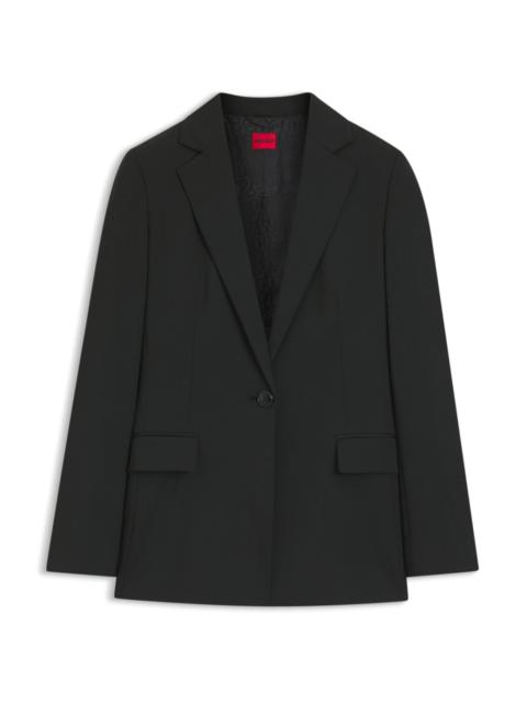 HUGO REGULAR-FIT JACKET WITH NOTCH LAPELS