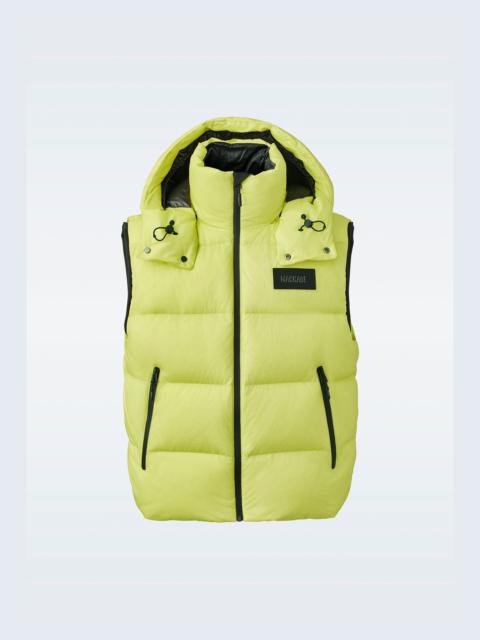 HUGH Down vest with removable hood