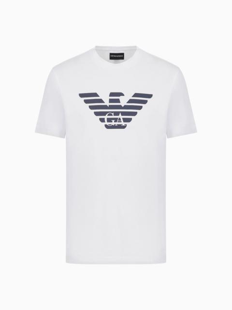 EMPORIO ARMANI Pima-jersey T-shirt with logo print