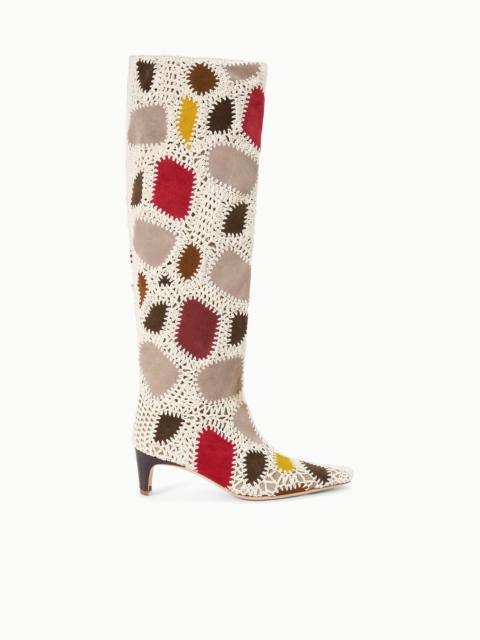 STAUD STAUD WALLY BOOT SUEDE PATCHWORK