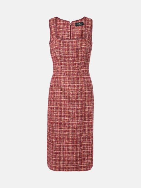 Etro Cotton and wool-blend midi dress