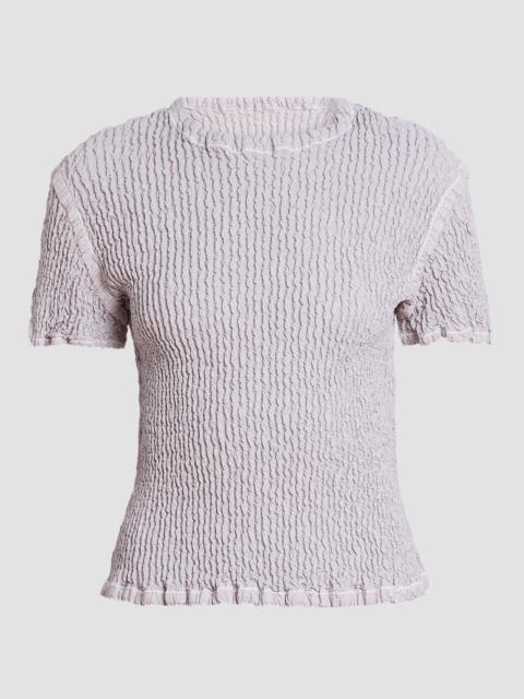 ISSEY MIYAKE Women's Wavelt Ensemble Top - Light Gray