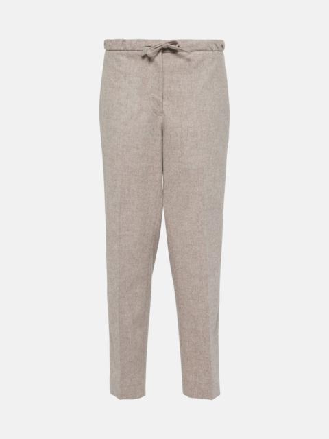 Jil Sander Wool cropped straight pants