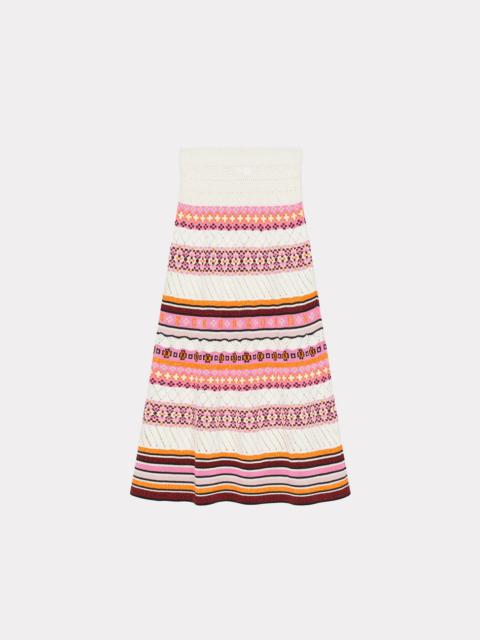 'Fair Isle' midi skirt