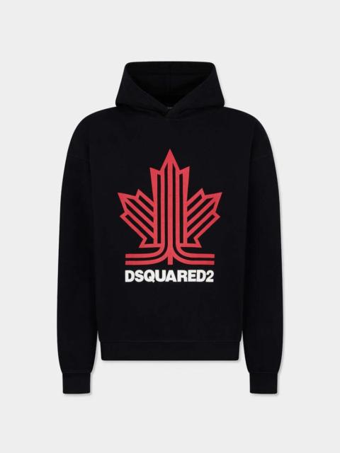 DSQUARED2 SKI LEAF RELAX FIT HOODIE