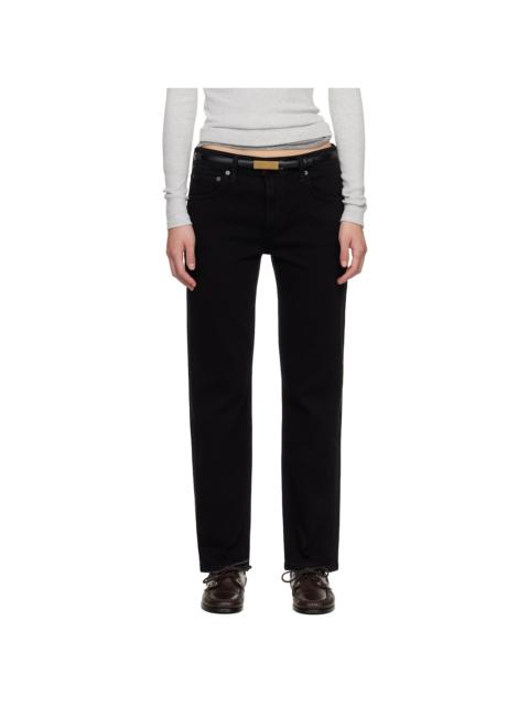 Black Anissa Straight Leg Jeans