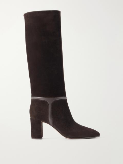 Gianvito Rossi 75 Suede Knee Boots
