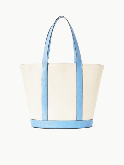 STAUD ALLORA TOTE CREAM STAUD BLUE