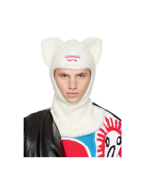 CHARLES JEFFREY LOVERBOY White Fluffy Rabbit Balaclava