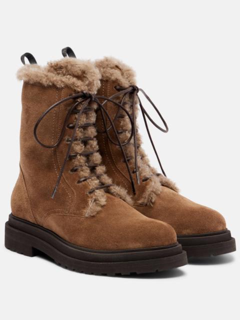 Brunello Cucinelli shearling boots