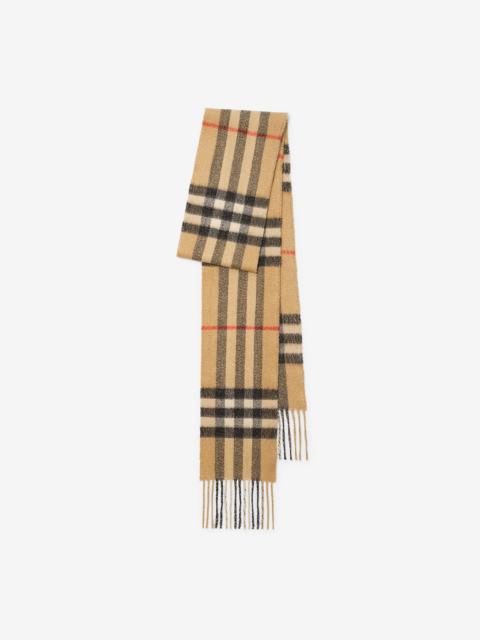 Burberry Narrow Sparkle Check Cashmere Scarf