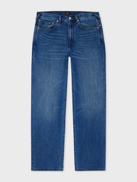 Paul Smith Relaxed-Fit Mid Blue Jeans