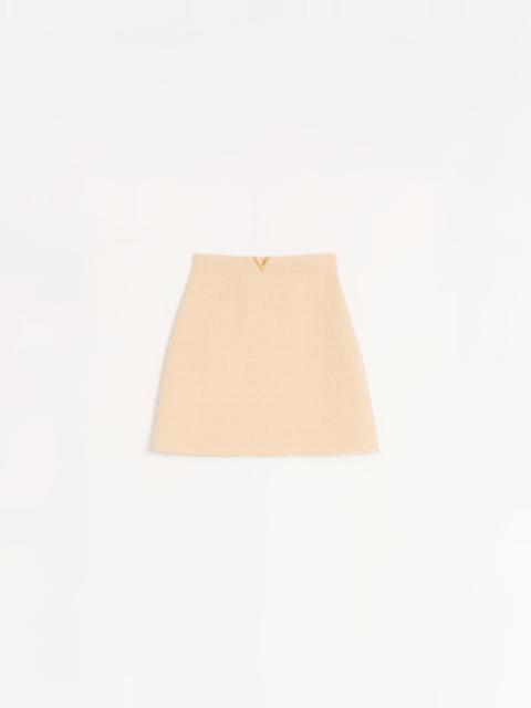 Valentino CURLY WOOL SHORT SKIRT