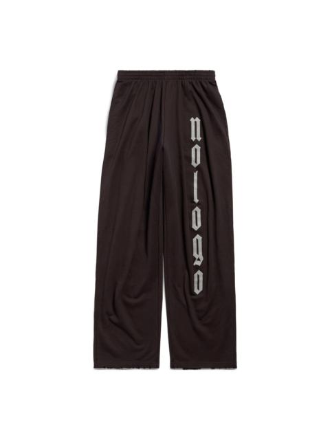 BALENCIAGA (WMNS) Balenciaga Nologo Baggy Sweatpants 'Black Grey' 787357TQVK71055
