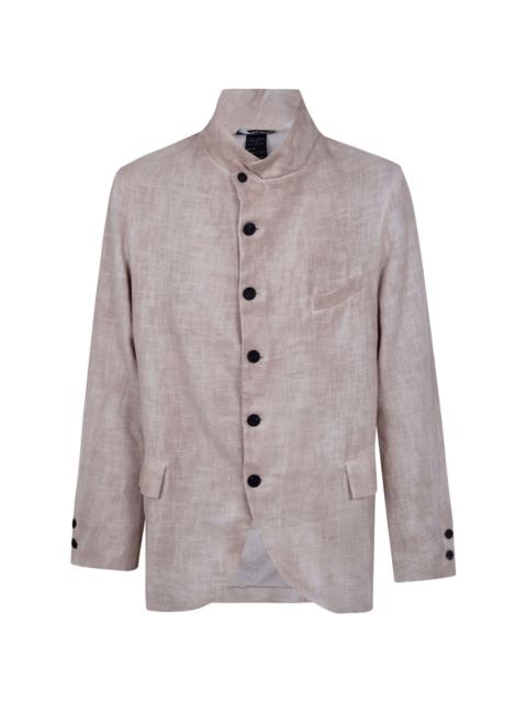 Avant Toi high-neck button-up blazer