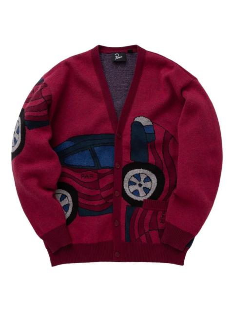 by Parra car-intarsia knitted cardigan