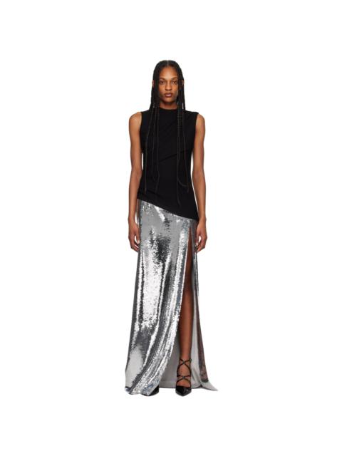 MÔNOT Black Sequin Maxi Dress