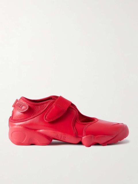 Nike Air Rift split-toe leather sneakers Red