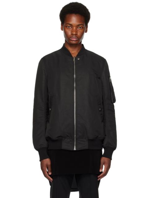 Rick Owens Black Classic Flight Bomber Jacket