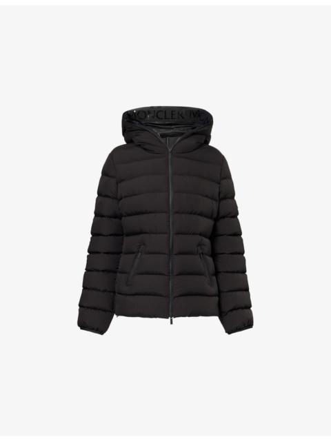 Moncler Herbes Hooded Shell-Down Jacket
