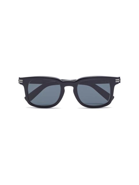 ZEGNA striped round-frame sunglasses