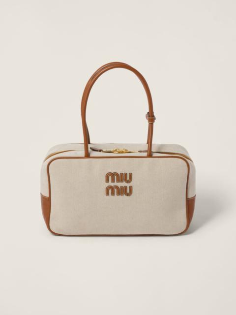 Canvas top-handle bag