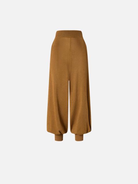 PINKO WIDE-LEG TROUSERS WITH METALLIC YARN