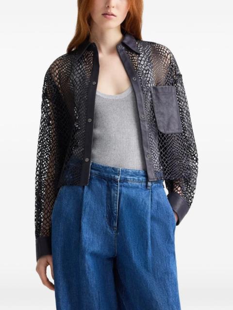 TWP Little Big Joe fishnet pocket shirt