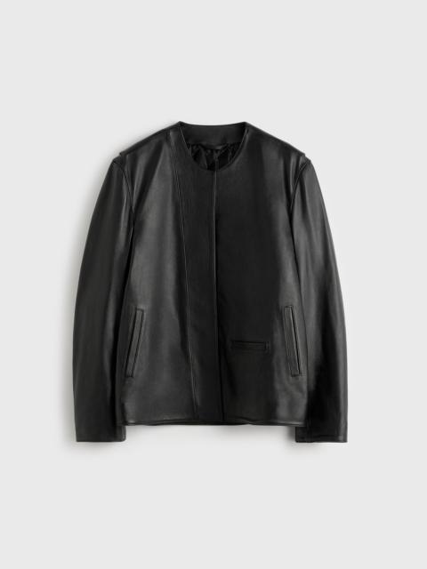 TOTEME Minimal biker jacket black