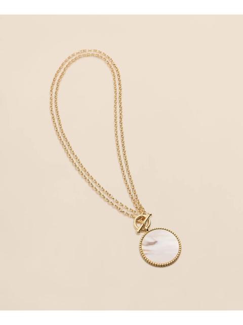 Brooks Brothers Mother-Of-Pearl Pendant Necklace