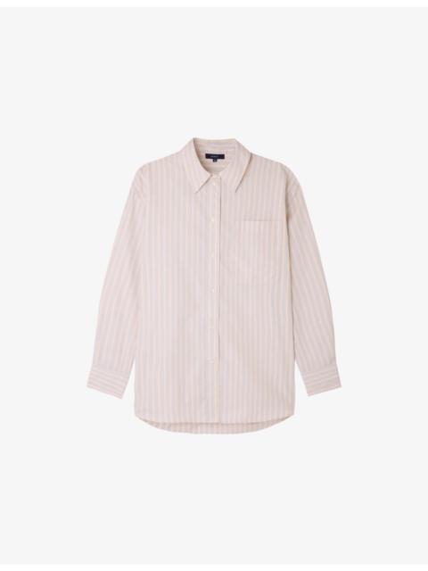 soeur Carlotta Striped Cotton Shirt