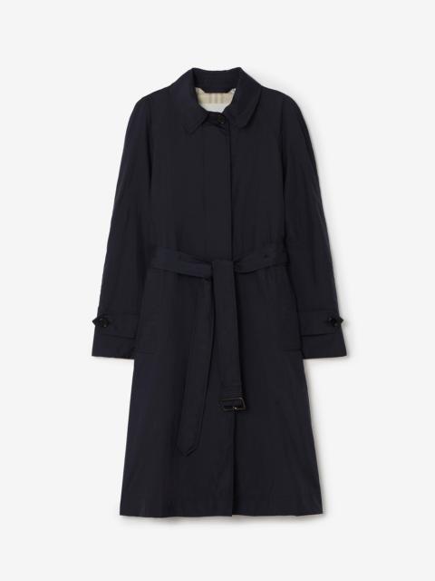 Burberry Long Belted Nylon Tickhill Car Coat