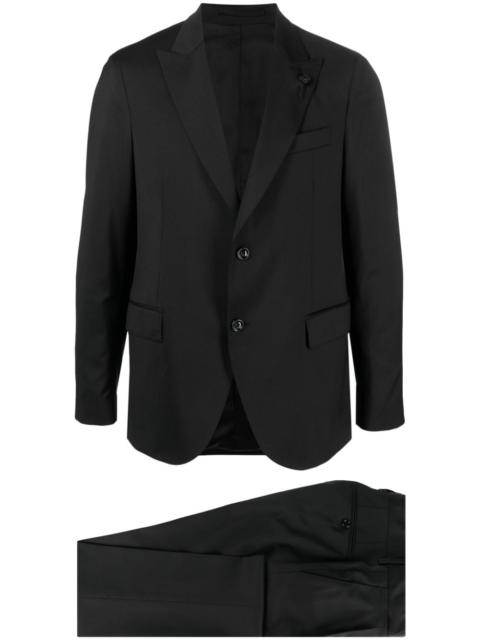 LARDINI single-breasted two-piece wool suit