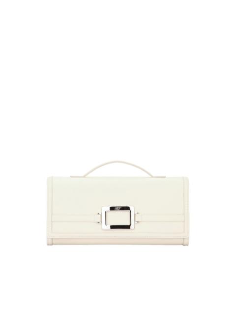 Roger Vivier Belle Vivier leather clutch bag